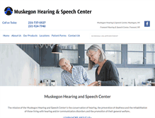 Tablet Screenshot of muskegonhearingandspeech.org